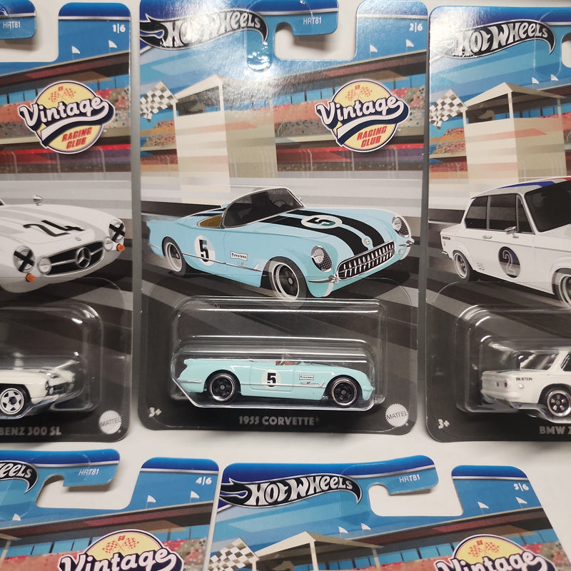 New Hot wheels Vintage Racing Club set