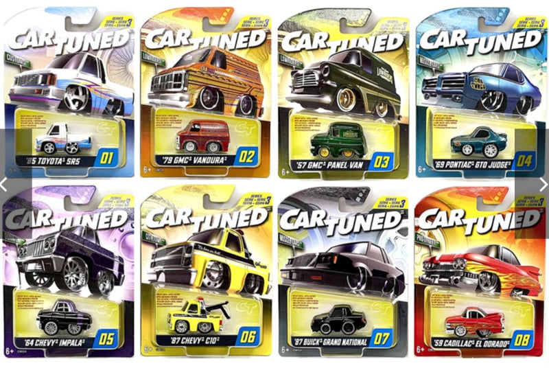 Car Tuned series 3 Hobby Assortment of 8