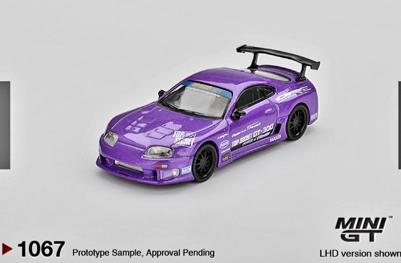 Mini GT 1.64 Toyota Supra Top Secret purple