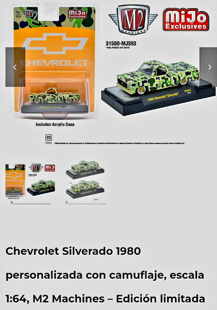 M2 1.64 Chevrolet Silverado Custom camuflaje