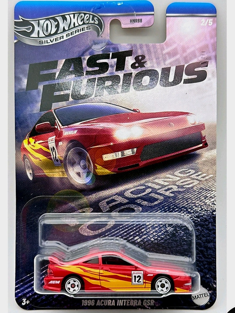 HW 1.64 Silver Series Fast and furious set 5 cars