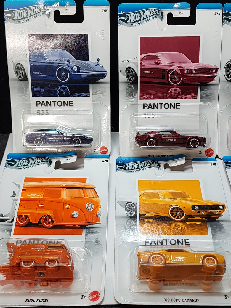 Hot wheels 1.64 Silver Series PANTONE SET of 6