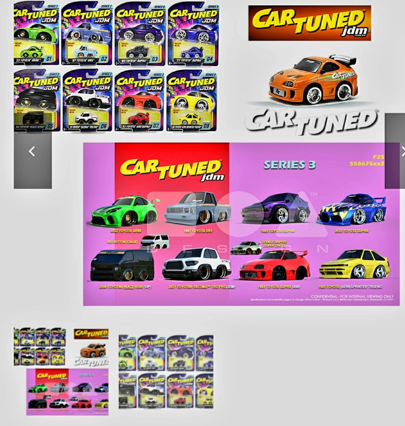 Car Tuned JDM Series 3 set of 8 cars