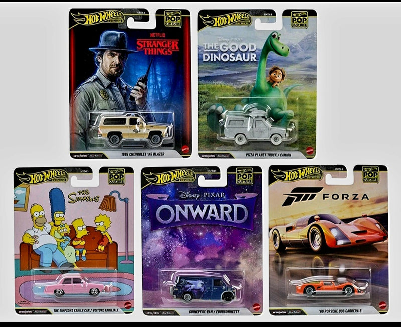 Hot wheels premium Pop Culture set of 5 cars