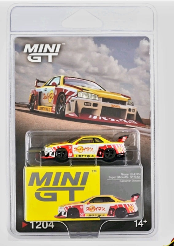 Mini GT 1.64 Nissan LB-ER34 Silhouette Skyline Suppaiman