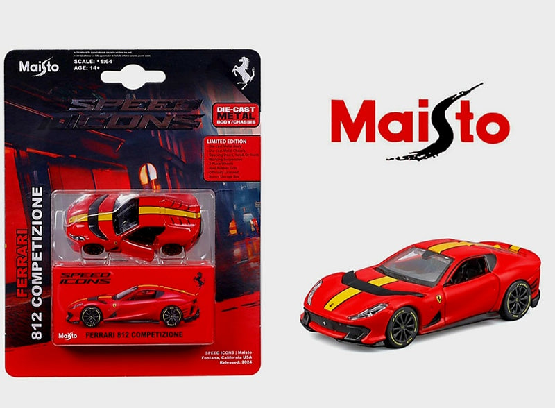 Maisto 1.64 Speed Icons Ferrari 812 Competizone Red