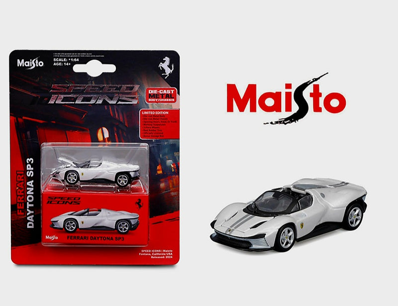 Maisto 1.64 Speed Icons Ferrari Daytona SP3 white