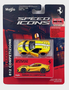 Maisto 1.64 Speed Icons Ferrari 812 Competizone Yellow