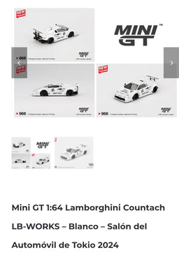Mini GT 1.64 Lamborghini Countach LB-WORKS