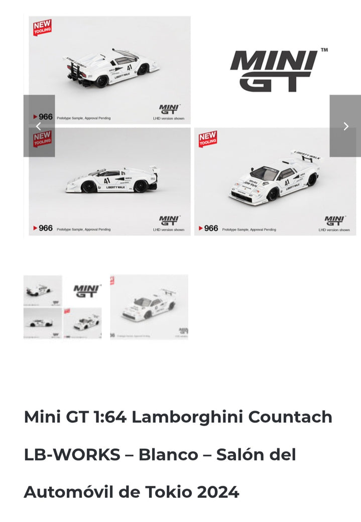 Mini GT 1.64 Lamborghini Countach LB-WORKS