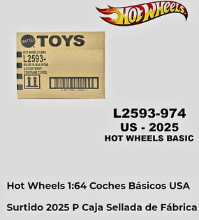 HW 1.64 Basic 2025 P Case 72 pcs Factory Sealed Case