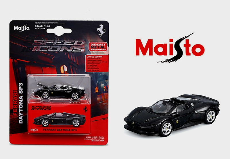Maisto 1.64 Speed Icons Ferrari Daytona SP3 Black