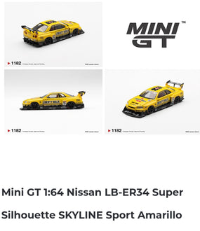 Mini GT 1.64 Nissan LB-ER34 Silhouette Skyline Sport