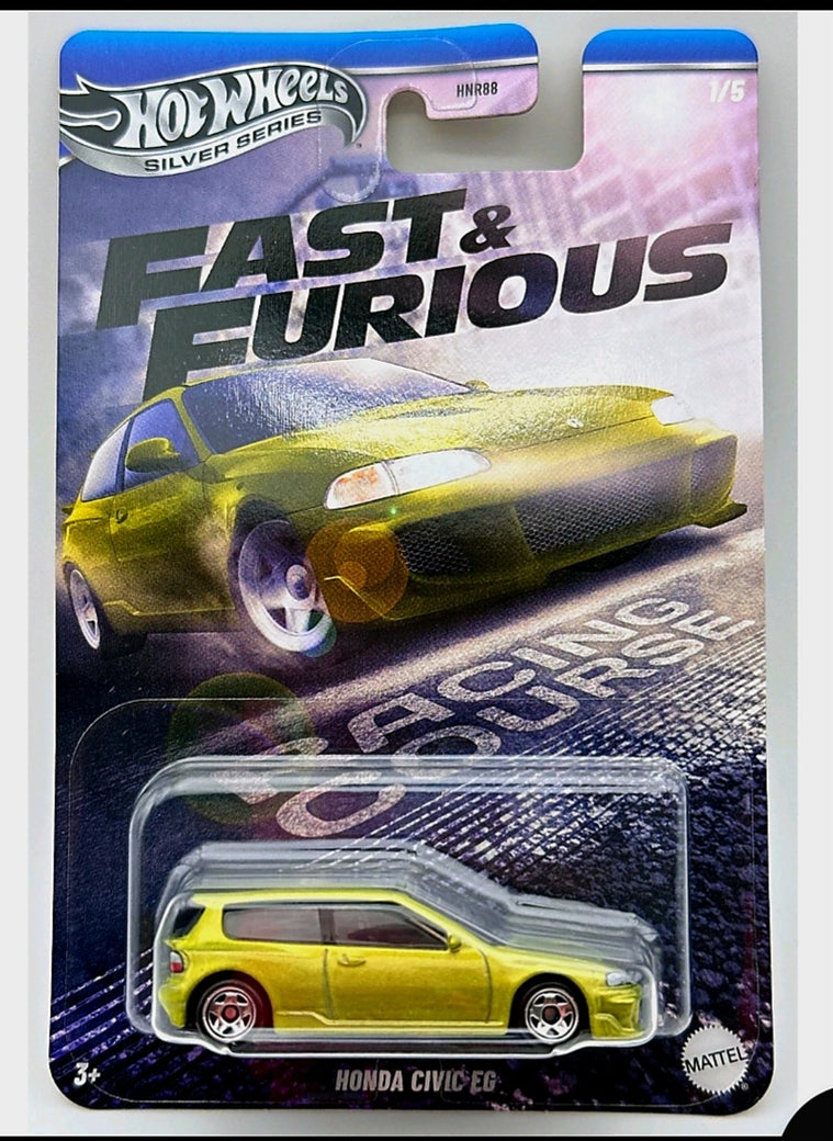 HW 1.64 Silver Series Fast and furious set 5 cars