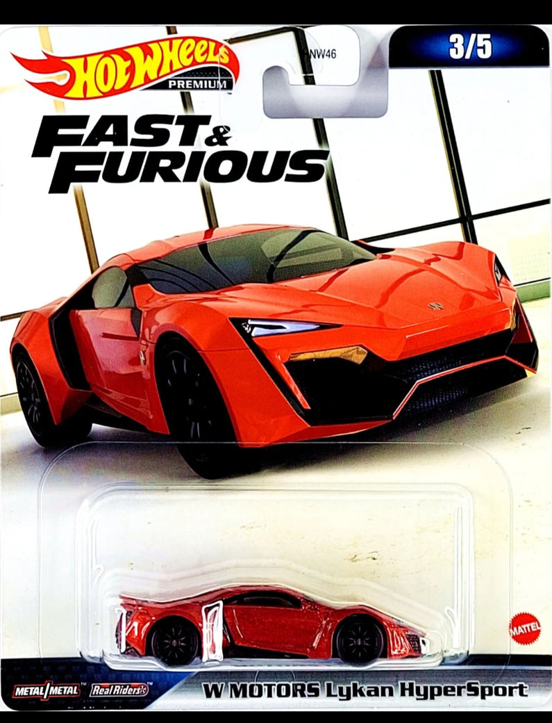 Hot wheels premium fast and furious set