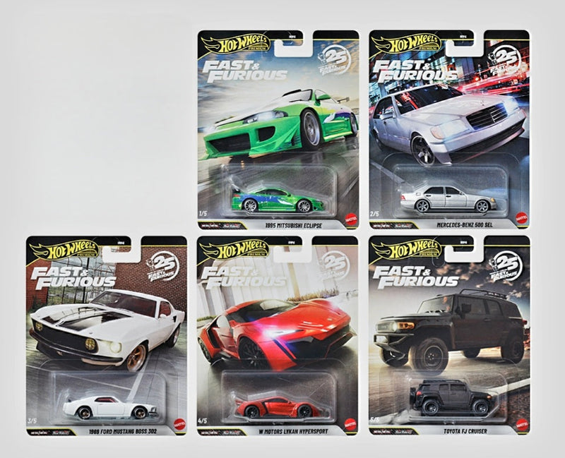 Hot wheels premium 25 years Fast And Furious set
