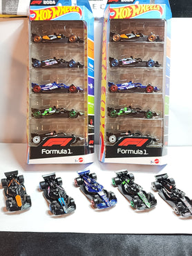 5 Pack Hot wheels Fórmula 1