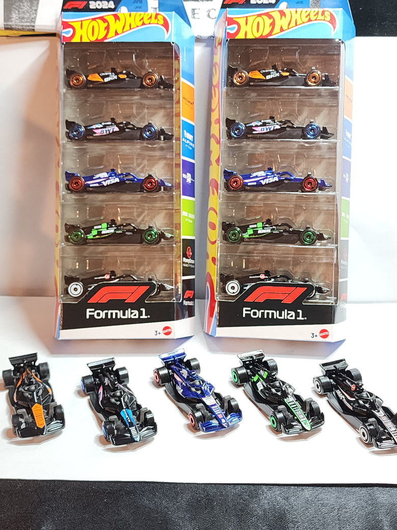 5 Pack Hot wheels Fórmula 1