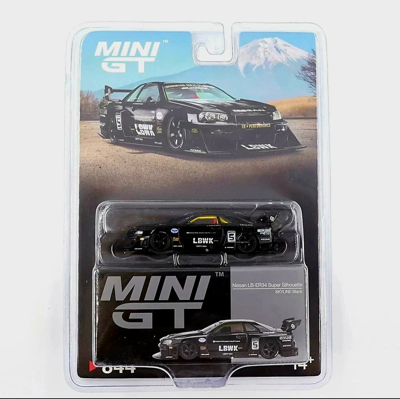 Mini GT 1.64 Nissan LB-ER34 Silhouette Skyline Black