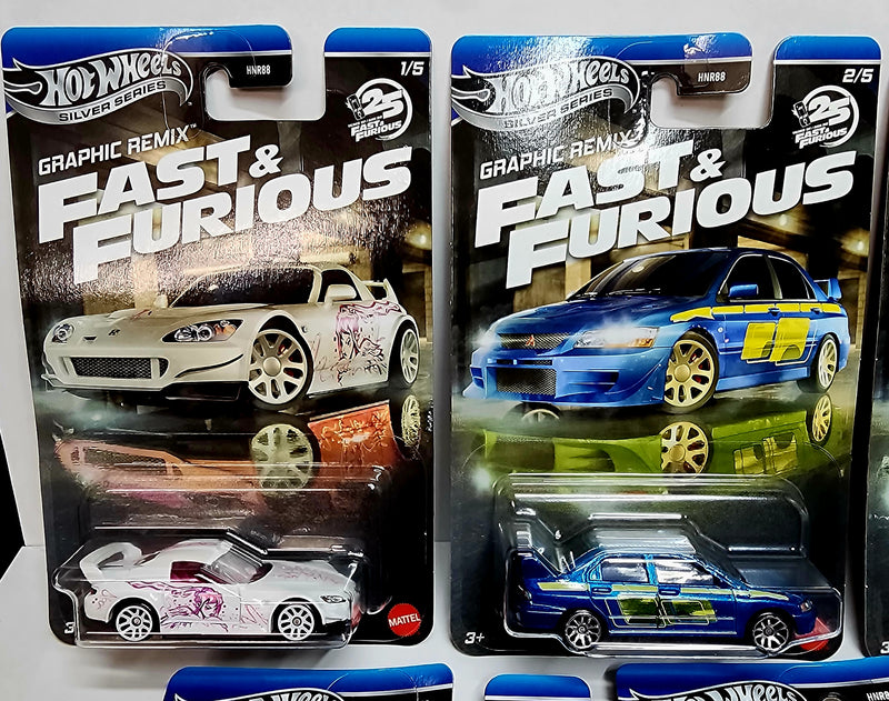 Hot wheels 1.64 Fast And Furious set 5 cars
