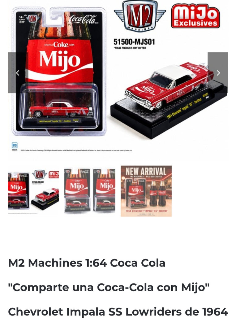 M2 1.64 Coca-cola 1964 Chevrolet Impala SS Lowriders