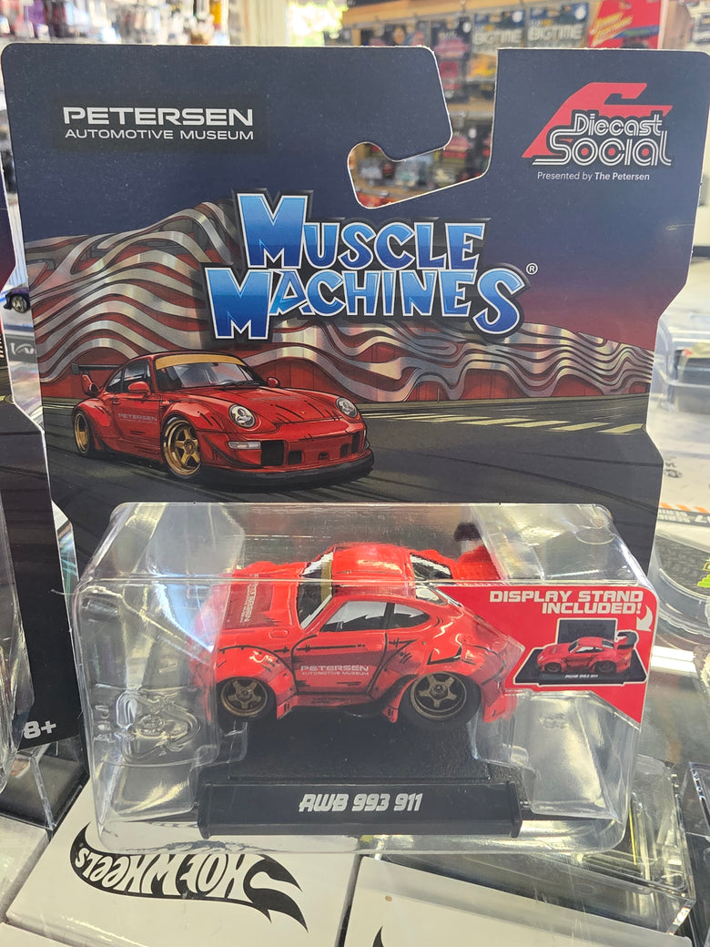 Muscle Machines 1.64 Exclusive PETERSEN AUTOMOTIVE MUSEUM Porsche AWB 993 911