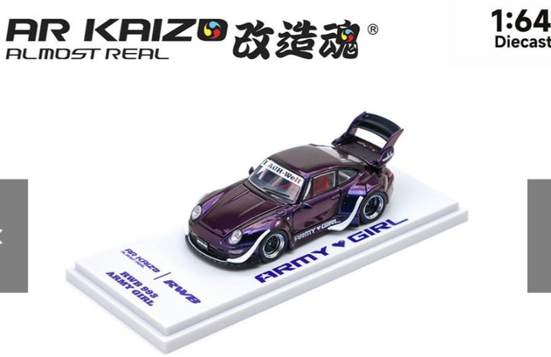 AR KIAZO 1.64 RWB PORSCHE 993 ARMY GIRL