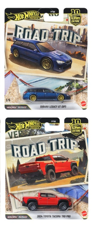 Hot wheels premium Car culture Road Trip series set of 5 cars