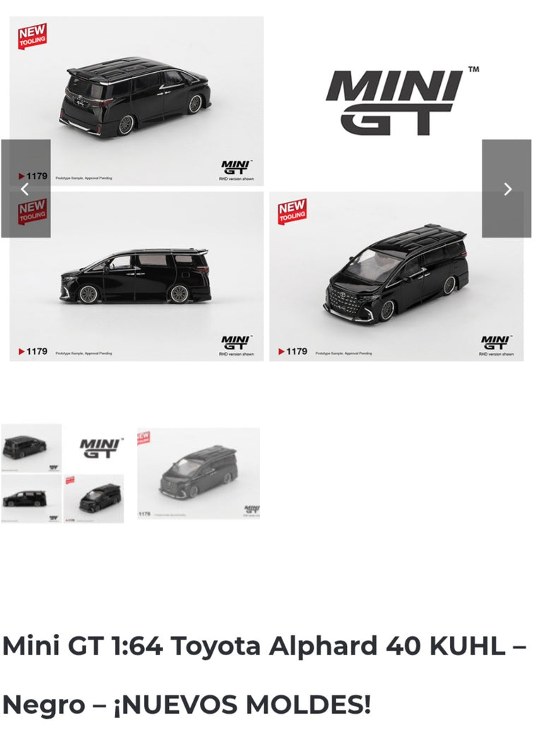 Mini GT 1.64 Toyota Alphard 40 KUHL Black