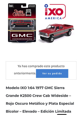 IXO 1.64 GMC Sierra Grande k2500