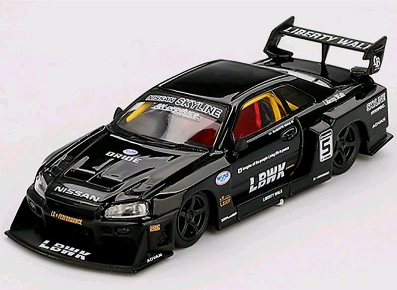 Mini GT 1.64 Nissan LB-ER34 Silhouette Skyline Black