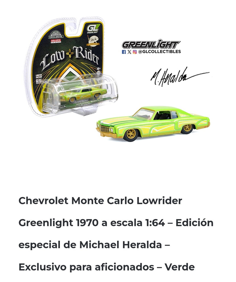 Greenlight 1.64 Lowriders 1970 Chevy Monte Carlo