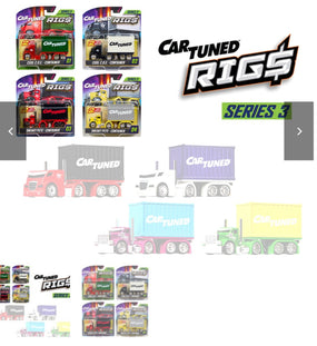 Car Tuned Container Rigs Series 3 set of 4 cars