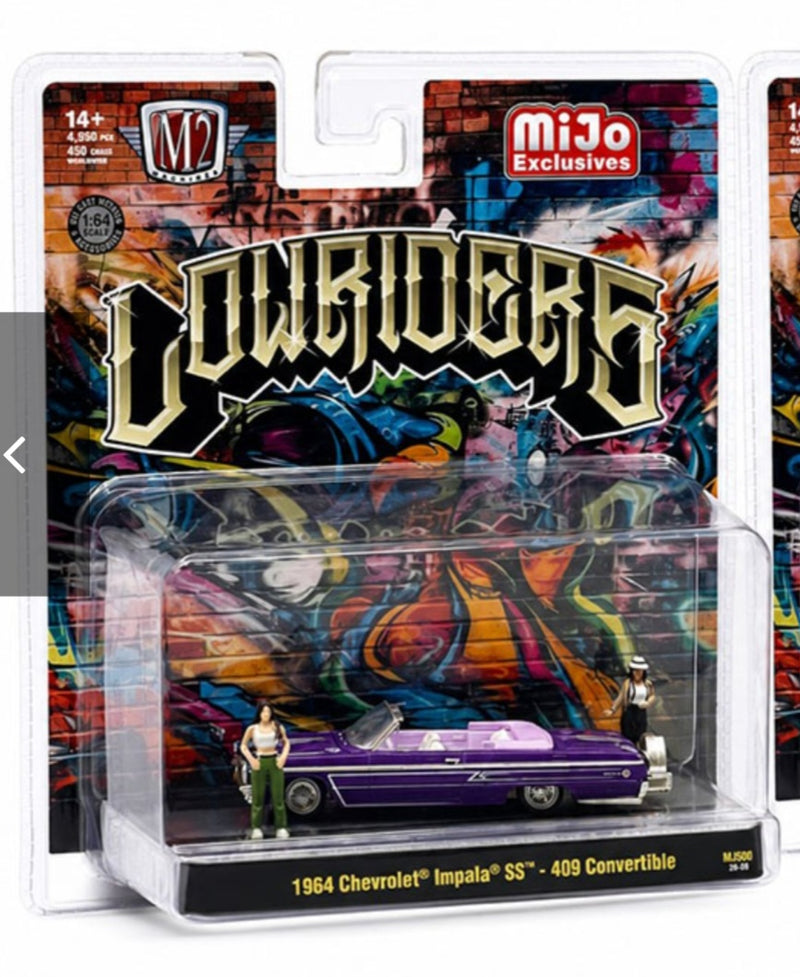 M2 1.64 Diorama Lowriders 1964 Chevrolet Impala SS Comvertible