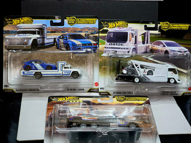 Hot wheels premium Team transport set 3