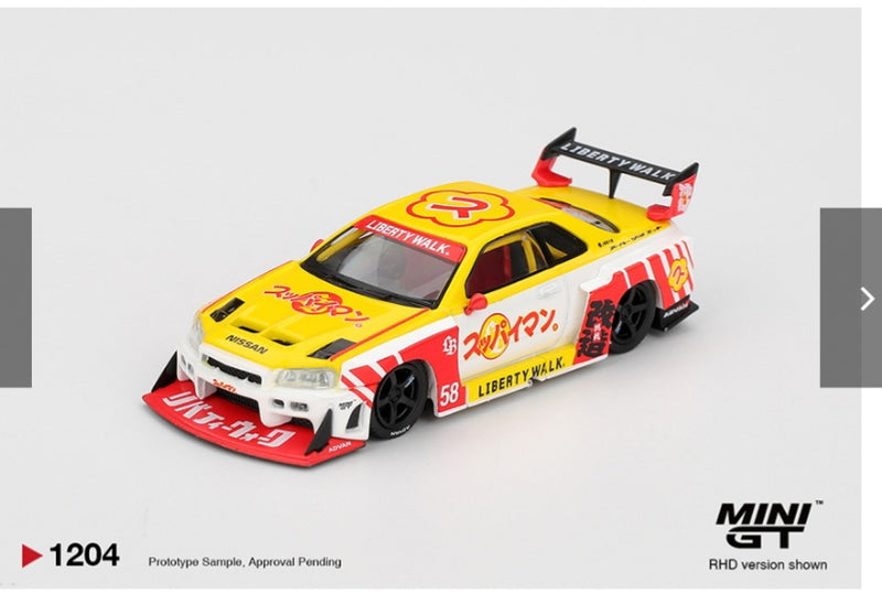 Mini GT 1.64 Nissan LB-ER34 Silhouette Skyline Suppaiman