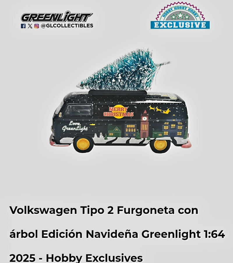 Greenlight 2025 Chistmas Volkswagen Type 2 Panel Van