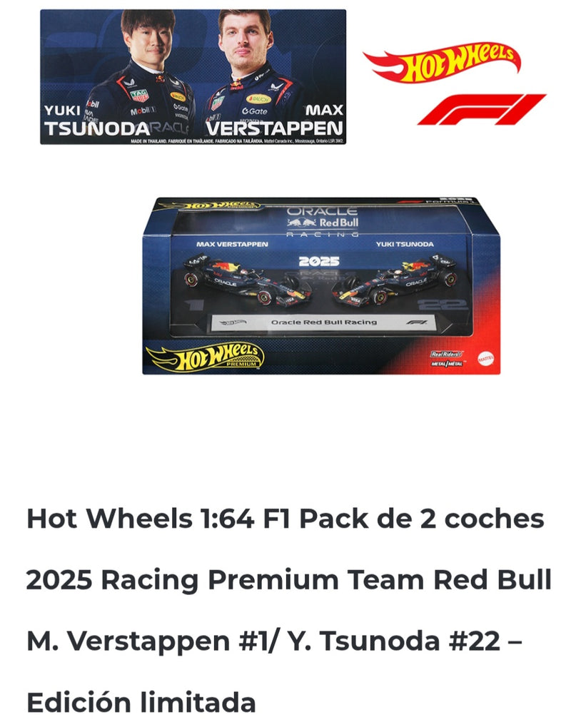 Hot wheels  premium 1.64 2-Pack  F1 Red Bull